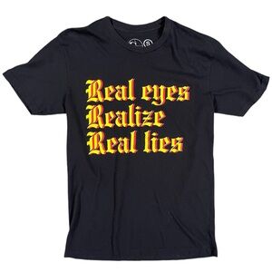 Sniper Gang Kodak Black “Real Eyes Realize Real Lies” Shirt Small Black